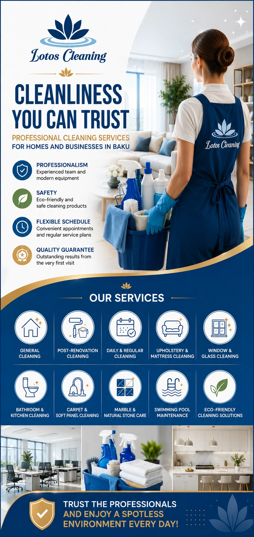 Professional cleaning services in Baku